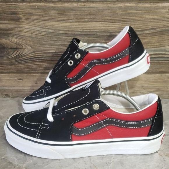 Vans Shoes - New Vans Sk8-Low Chili Pepper Leather Sneakers